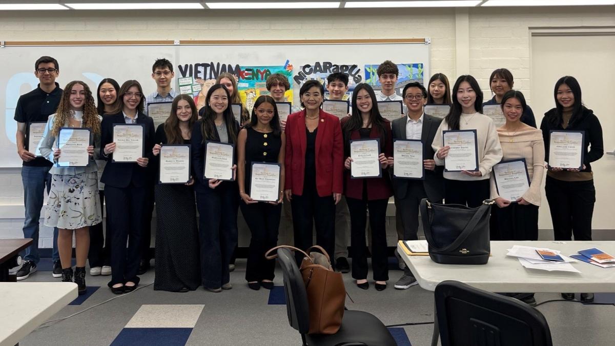 Rep. Judy Chu with 2025-2026 CYAC