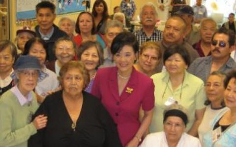 Rep. Chu with seniors